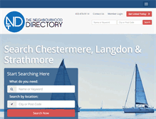 Tablet Screenshot of neighbourhooddirectory.com